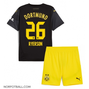 Billige Fotballdrakt Borussia Dortmund Julian Ryerson #26 Replika Bortedraktsett Barn 2024-25 Kortermet (med bukser)